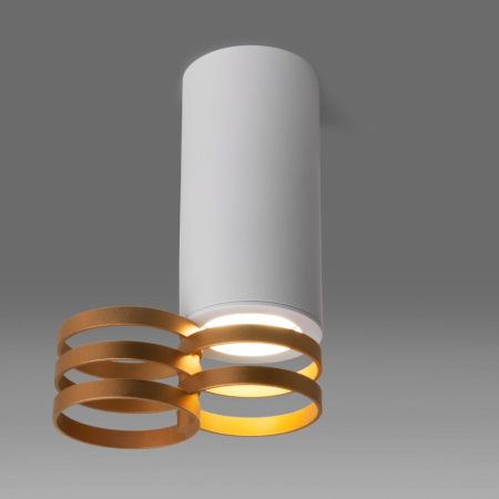 Накладной светильник Elektrostandard DLN102 GU10 белый/золото