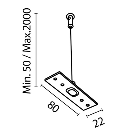 Подвесной комплект Maytoni Technical TRA034SW-2W