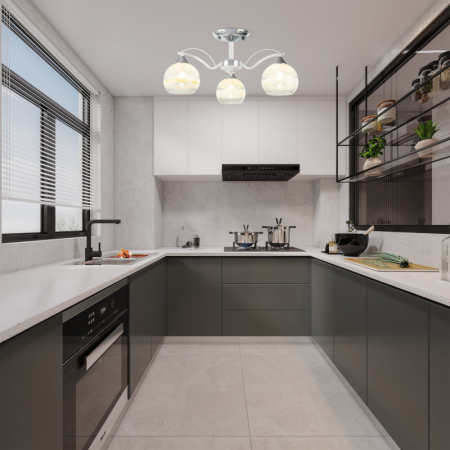 Накладная люстра Arte Milano 326503/3 CR+WH