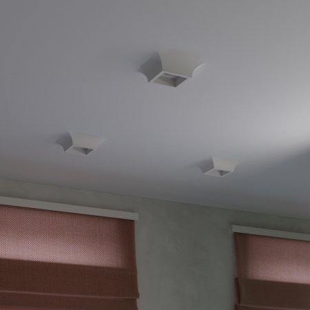 ATLANT Встраиваемый потолочный гипсовый светильник