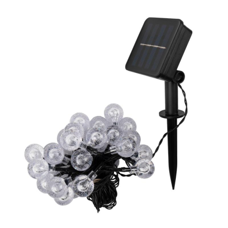 Светильник светодиодный садовый SLR-G05-30Y гирлянда шарики желт. на солнечн. батарее ФАZА 5033368