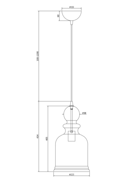 Подвесной светильник Maytoni P035PL-01CH