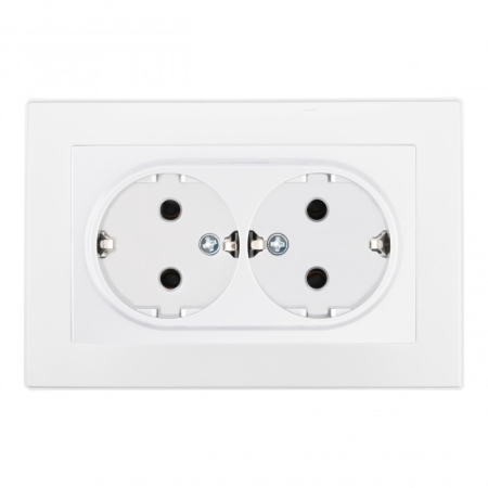 Розетка Arte Milano SET06-double-40-2 white