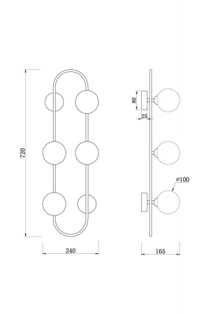 Бра Freya FR5233WL-04BS