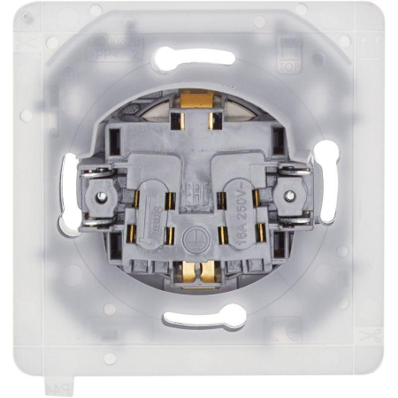 Розетка 1-м СП Inspiria 16А IP44 250В 2P+E защ. шторки с крышкой немецк. стандарт механизм сл. кость IEK 673741