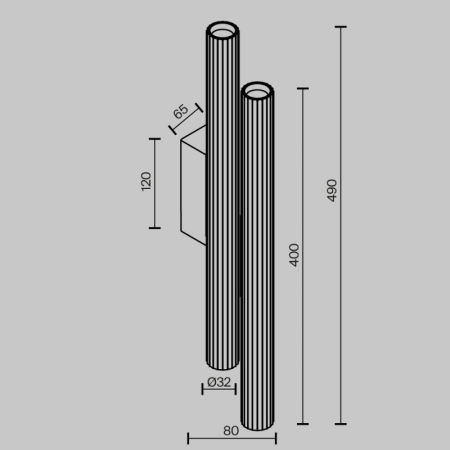 Бра Maytoni Technical C082WL-24W2.7K-B