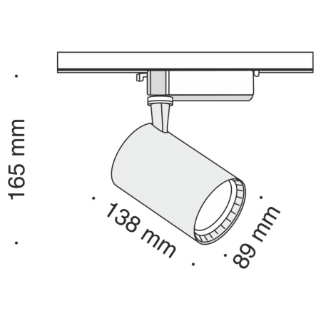 Светильник на шине Maytoni Technical TR003-1-17W3K-W