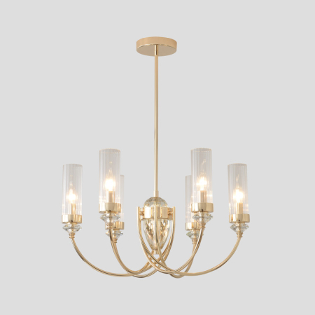 Люстра на штанге Crystal Lux SECRET SP6 GOLD