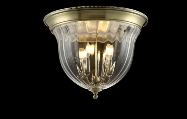 Crystal Lux Светильник потолочный Crystal Lux JUGO PL4 BRONZE/TRANSPARENTE