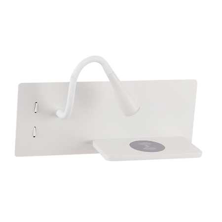 Crystal Lux Бра Crystal Lux CLT 217W Qi+USB WH