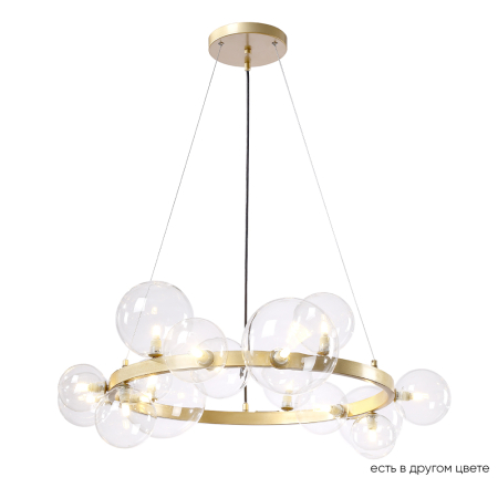 Crystal Lux Люстра Crystal Lux AGATA SP15 V2 GOLD/TRANSPARENTE
