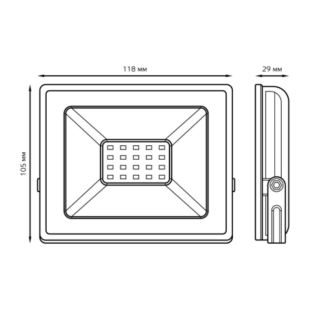 Прожектор Gauss 613120320