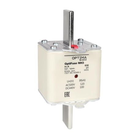 Вставка плавкая OptiFuse NH3-630-gG-УХЛ3 КЭАЗ 374960