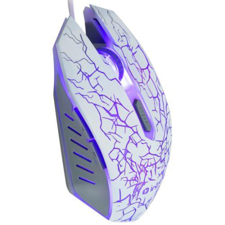 Мышь MG610 игровая проводная 1200-3600dpi бел. Intro Б0056136