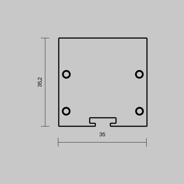 Заглушка профиля Maytoni Technical 642037