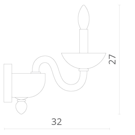 Бра Divinare 1156/02 AP-1
