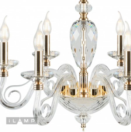 Подвесная люстра iLamp P2328-6 GD