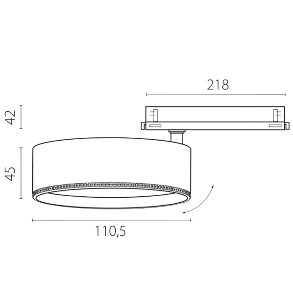Светильник на шине Lightstar A5637DALI