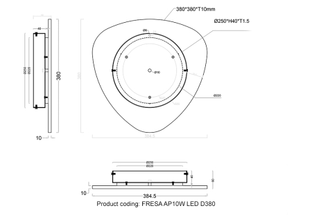 Crystal Lux Бра Crystal Lux FRESA AP10W LED D380WHITE