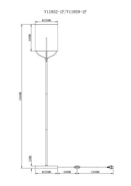 Торшер Moderli V11852-1F