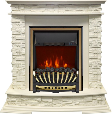 Royal Flame Каминокомплект Luzern - Слоновая кость с очагом Aspen Gold