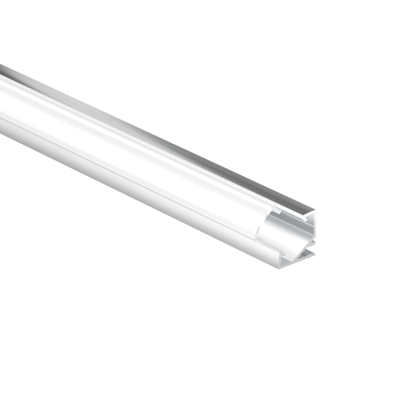 Профиль Geniled для светодиодной ленты угловой 17×17×1000 М16 с заглушками и рассеивателем