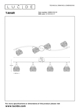 Спот LUCIDE 46904/04/31