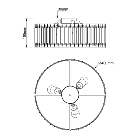Накладная люстра Escada 2116/3