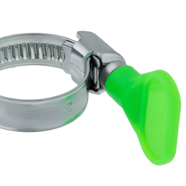 Хомут червячный 20-32-0,7 мм, с ключом W (упак. 50 шт)  REXANT