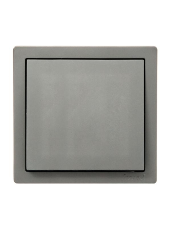 Выключатель 1-кл. ОП LETO платина LEZARD 752-3500-100