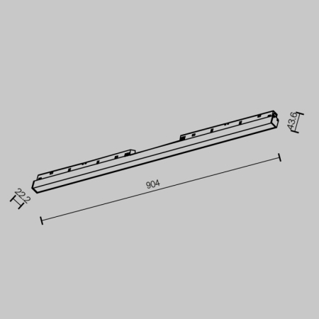 Светильник на шине Maytoni Technical TR030-2-30W2.7K-B