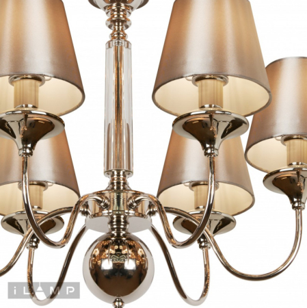 Подвесная люстра iLamp P2406-6 Nickel