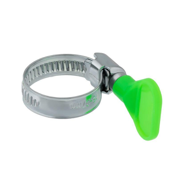 Хомут червячный 16-27-0,7 мм, с ключом W (упак. 50 шт)  REXANT