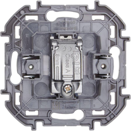 Розетка телевизионная TV Inspiria 2дБ 0-2400мГц с топологией "звезда" механизм бел. IEK 673850