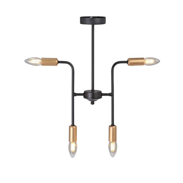 Люстра 4xE14 макс. 40Вт Vitaluce V3022-1/4PL