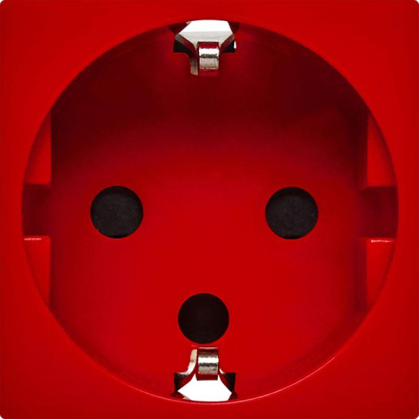 Розетка 2мод. 16А 250В 90град. с заземл. защ. шторки безвинт. зажимы и блокировкой красн. ИЭК Leg 4525061