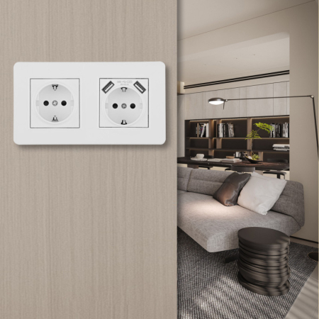 Розетка Arte Milano SET16-2-47-1-40-1 white