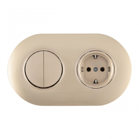 Розетка Arte Milano SET08-2-40-1-30-2 shampan