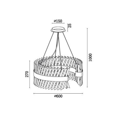 Подвесная люстра Vele Luce VL3015P14