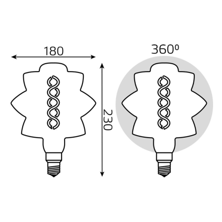 Светодиодная лампа Gauss 161802008