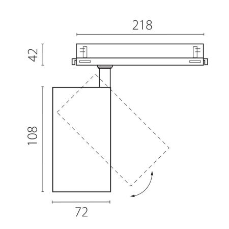 Светильник на шине Lightstar A5237DALI