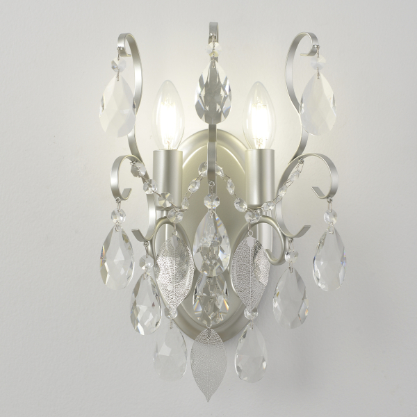 Crystal Lux Бра Crystal Lux ESMIRALDA AP2 SILVER