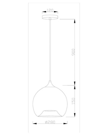 Подвесной светильник Moderli V2120-P Laura 1*E27*60W подвесной