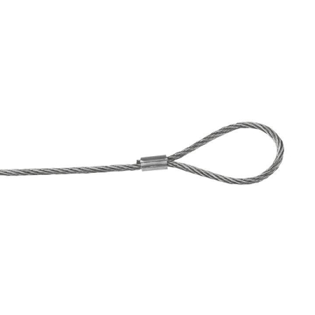 Трос стальной 2мм L7000 с петлей EKF trp-7