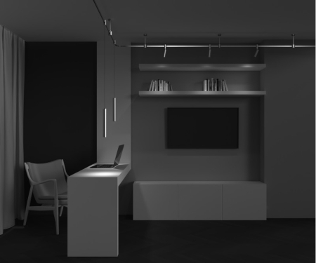 Светильник на шине Maytoni Technical TR155-1-5W3K-BS