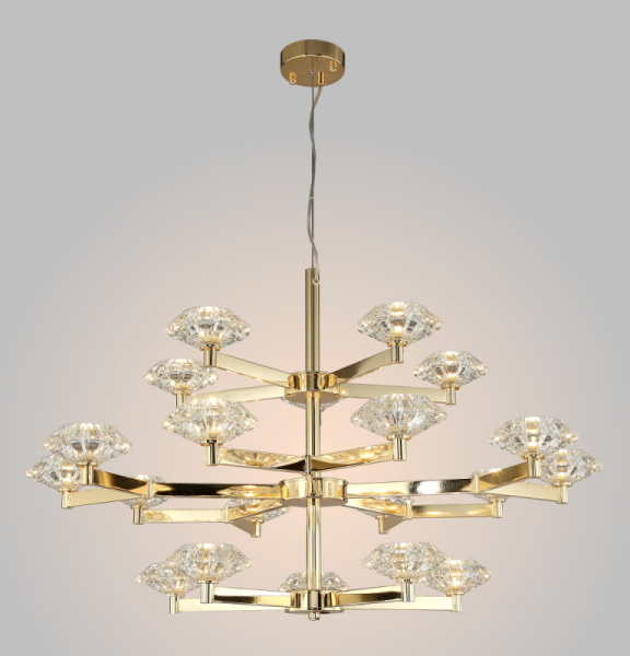 Подвесная люстра Crystal Lux REBECA SP5+10+5 GOLD