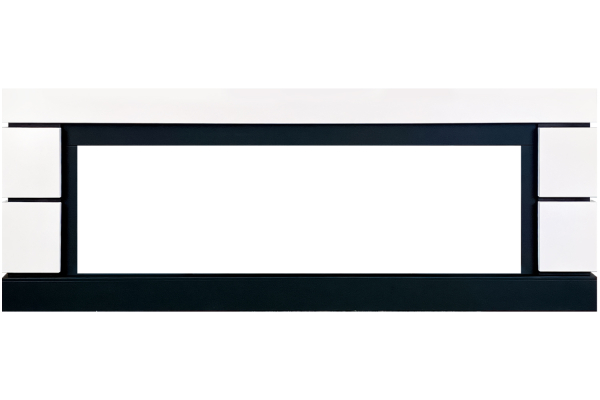 Royal Flame Каминокомплект Modern 60 (Разборный) - Белый с черным с очагом Vision 60 LOG LED