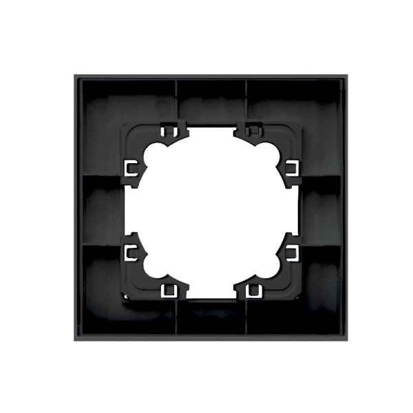 Рамка 1-м Афина стеклянная графит UNIVersal 2254