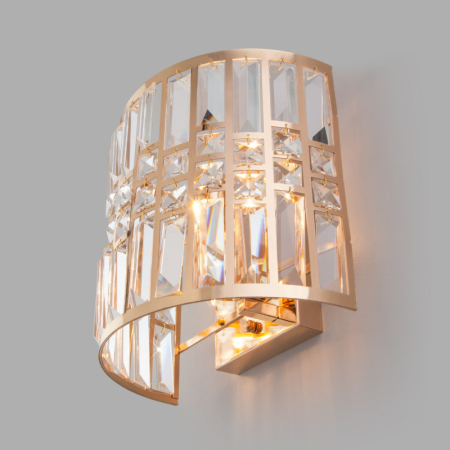 Бра Eurosvet 10125/2 золото/прозрачный хрусталь Strotskis (1011