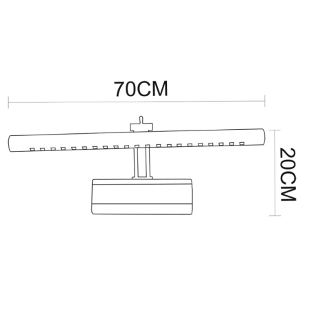 Светильник для картин ARTE Lamp A1109AP-1CC